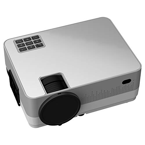 Image of BORSSO Moon 7.2 Smart Android 8.0 HD 720p (1080p Support) | 3500Lm | 210 inch Inch Large Display LED Projector | WiFi | Bluetooth | 4D Keystone | (Silver) 2021 Upgraded