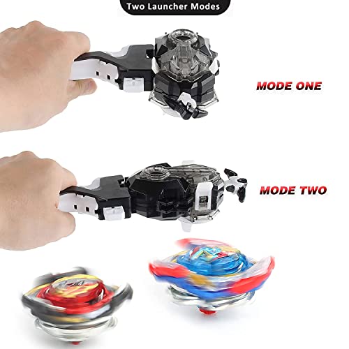 Desamvap Battling Tops Launcher with Grip, B-184 Launcher L/R Spin DB Layer Compatible with Spinning Battling Gyros - Image 4
