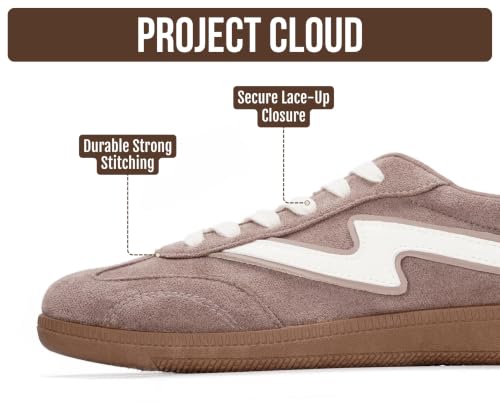 Image of Project Cloud Non-Slip Fashion Sneakers for Women, Lace-Up Shoes