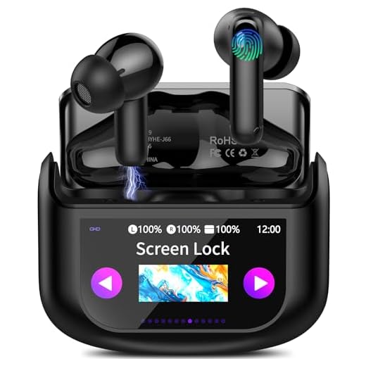 AI Cuffie Traduzione, 4-in-1 Auricolari Cuffiette, Traduttore Istantaneo Vocale in 164 Lingue, Cancellazione Rumore ANC/ENC, 7 Modalità Traduzione, Schermo Tattile LED, Musica/Chiamate/Traduttore