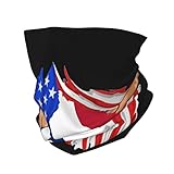 QIZYOQA Multi-Function Hand Tear Texas Dodson Flag Neck Gaitter Balaclava Face Mask for Men Women...