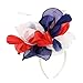 Produktbild EEVASS Damen Tulle Feather Fascinator Cocktail Hut Haarclip Hochzeit Derby Party (#1)