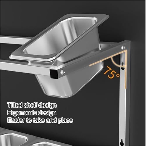 Station de cuisson à pizza en acier inoxydable – Chariot de table mural à 2 étages avec 10 grilles pour une organisation efficace des pizzas dans les restaurants et les cuisines