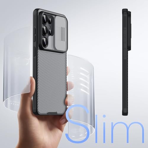 Image of Nilkin Classic Series Compatible for Samsung S26 Ultra Case with Camera Cover, [Camera Lens Protector] [Scratch-Resistant] [360 Full Protection] Shockproof Slim Phone Case (TP-Black, S26Ultra)