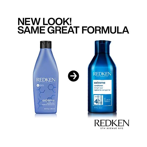 Redken Extreme Conditioner | Anti-Breakage & Protection for Damaged Hair | Strengthen and Fortify Hair | Infused With Proteins | For Weak, Brittle Hair | 10.1 Fl Oz