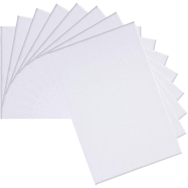 Rollo De Lona De Lino blanco de 20x30 cm para pintar en paquete de 8 unidades