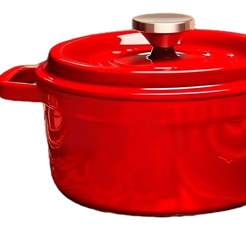 6 Quart Enameled Cast Iron Dutch Oven with Lid (Blue)