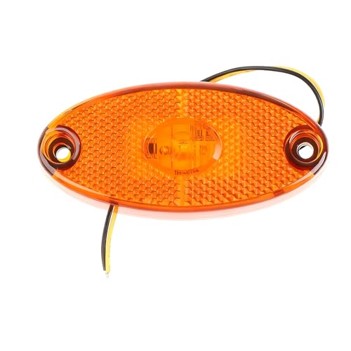 EuSupNova Begrenzungsleuchte Bernstein 12V LED Seitenmarkierungsleuchte, Schraubanschluss, Seitenmarkierungsleuchte kompatibel mit Anhänger, Wohnwagen, Nutzfahrzeuge, LKW, Kfz und Traktor, (Gelb)