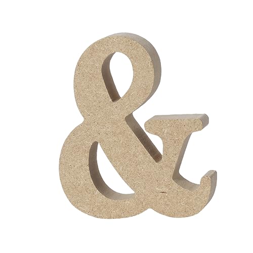 IWOWHERO Wooden Alphabet Letters Plaque Initials for Decor Warm Home Letters Decorations Pine Wood Texture DIY Home Letter Decor