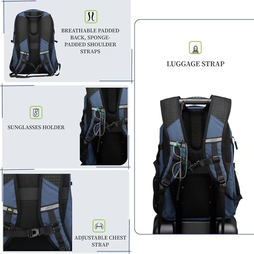 Image of F Gear Amalfi 30L Laptop Backpack|3 Spacious Compartments for Easy Organisation|17 inch, USB Charging Port, Sternum, Hip Strap, Luggage Strap|Backpack for College, Office & Travel Use