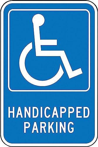 Panneau de stationnement handicapé pour sécuriser les parkings extérieurs