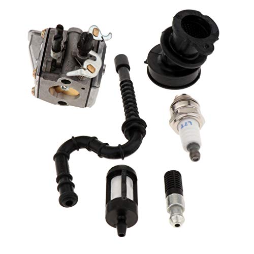 B Blesiya 6 Pieces Carburetor Spark Plug Oil Fuel Line Filter Kit for STIHL 034 036 MS340 MS360 Chainsaw
