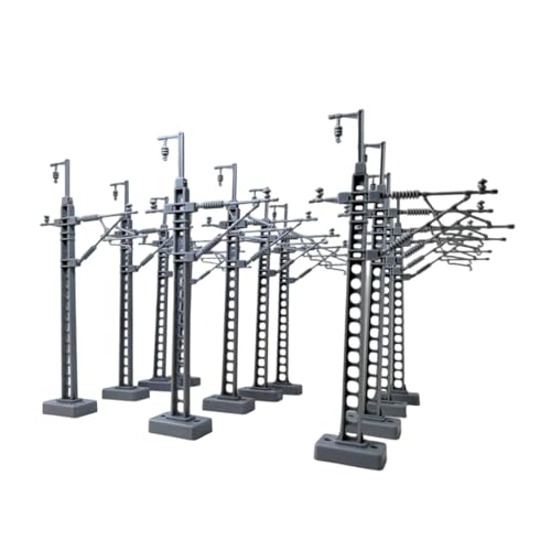 EHJRE 12 Pieces Power Poles Models Layout Miniature Models