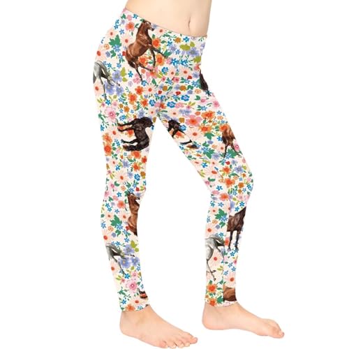 Girls Legging High Waist Long Yoga Pants Casual Dance Running Athletic Pants Active Leggings Tights for Kids3