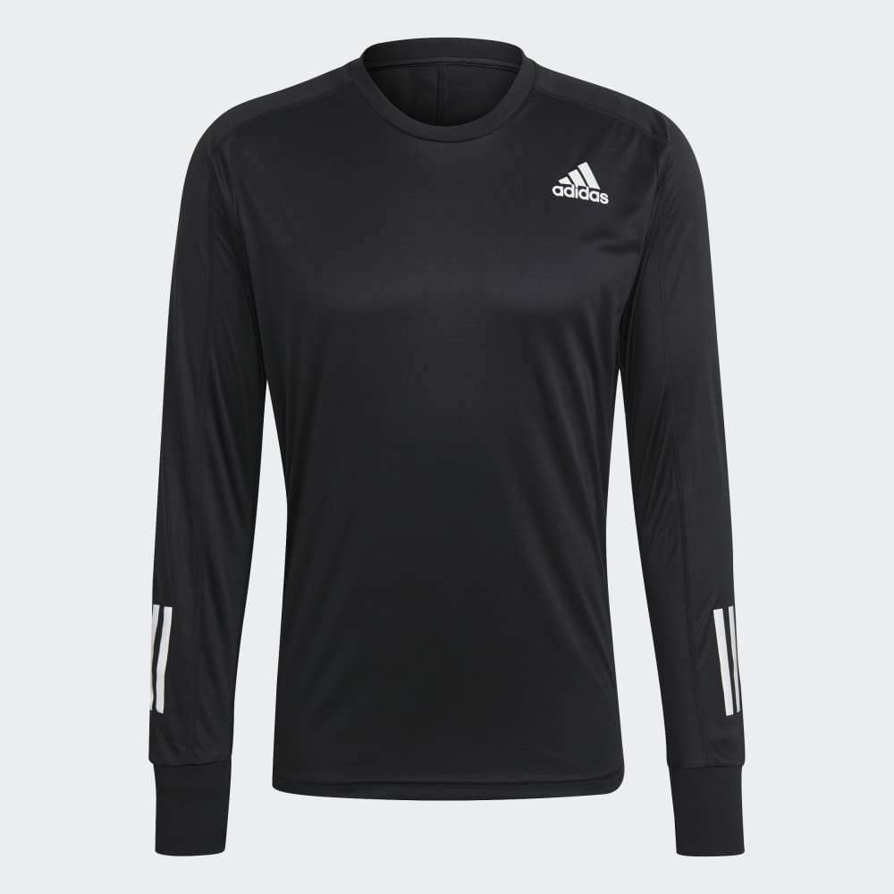 adidas Own The Run Camiseta de Manga Larga Hombres Black