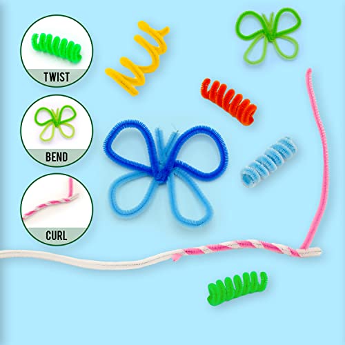 200Pcs Pipe Cleaners 20 Assorted Colors, 12 Inch Long Fuzzy Craft Pipe Cleaners For Diy Art & Craft Supplies, Chenille Stems For Kids Creative Craft Decorations #TOP3