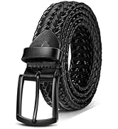 KEMISANT Men Belt, Braided Belt Comfortable For Men Casual Jean Golf 1 3/8"