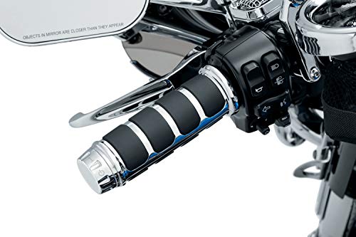 Kuryakyn Acessório de guidão de motocicleta 6780: manoplas ISO para motocicletas Harley-Davison com