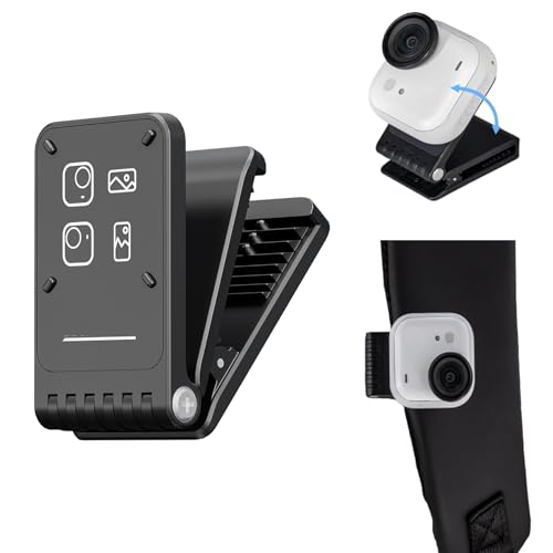 Insta360 Go Ultra �Ή� ���C�N�C�b�N�����[�X�}�E���g,�X�q��o�b�N�p�b�N�̃X�g���b�v�Ɏ��t���\ �p�x�����\,�R���p�N�g�݌v�Ŏ����^�тɕ֗� �������E�c�����B�e�ɑΉ�