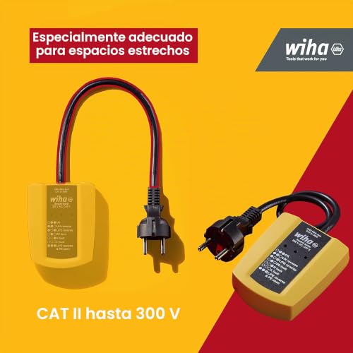 Comprobador de tomas de corriente 230V AC SB 255-61 con 2 pilas AAA 6