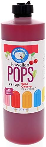 Miniatura 4 de Hawaiian Pops kit de jarabes de cono de nieve en un paquete variado de aperitivos para niños, 3 jarabes de sabor (cola, frambuesa azul y cereza