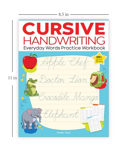 Cursive Handwriting: Everyday Letters and Sentences: Level 2 Practice Workbooks For Children (Set of 2 Books)