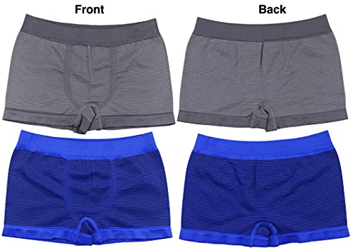 ToBeInStyle Boy's Pack of 6 Seamless Microfiber Boxer Briefs w/Appliques2