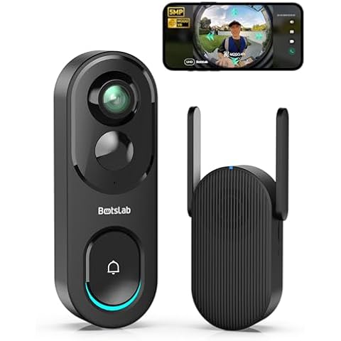 BOTSLAB 5MP Wireless Video Doorbell Camera Cover