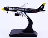 ACE HOBBY for JC Wings for JetBlue Airways for Airbus A320 N706JB peacook This Peacock Can Fly Exclusive Streaming Partner of JetBlue 1:400 Aircraft Pre-Built Model