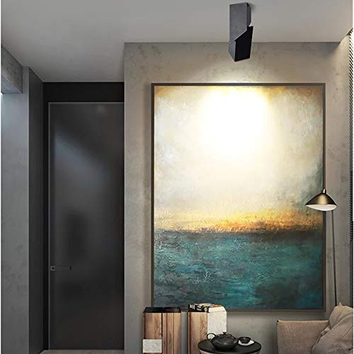 Image of LED Indoor Ceiling Spotlight 360Adjustable Wall Light - Art DIY Spotlights -12W Warm White Light 3000K Ceiling Downlight -Surface Mounted COB Lighting Swivel lamp (Black-3000K)
