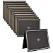 Best Paper Greetings 12-Pack Certificate Holder - Diploma and Document Cover for Letter-Sized Awards, Black, Gold Foil Border, 11.2 x 8.7 Inches