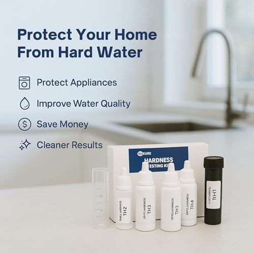 Image of BePure Water Hardness Testing Kit | Total Hardness Test for Homes, Pools, and Aquariums | Includes TH1-TH4 Reagents & Test Tube | 100 Quality Test