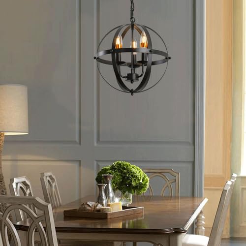 Lámpara colgante de techo estilo industrial E14 pequeña para iluminación de dormitorios 3