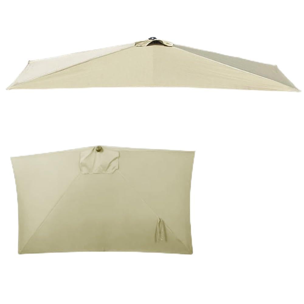Toile de parasol rectangulaire beige haut de gamme 2,5x1,2 m toile très résistante