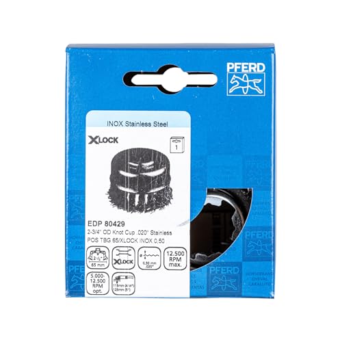 Image of Pferd 43305028 Braided with X-Lock Stainless Steel Cup Brush