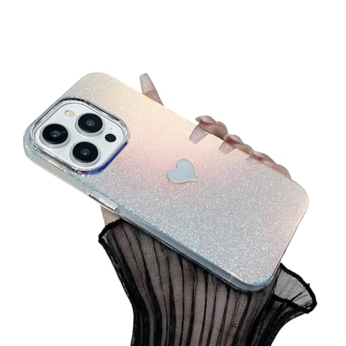 Coque iPhone miroir pailleté argent pour vos retouches maquillage en soirée