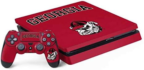 Skinit Decal Gaming Skin Compatible with PS4 Slim Bundle - Officially Licensed University of Georgia Bulldogs Logo Design