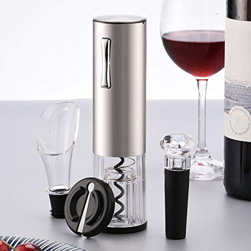 Kit abridor de garrafa de vinho elétrico Recarregável saca-rolhas automático contém rolha de vácuo e