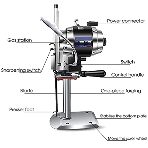 Cortador Elétrico De Tecido Resistente Tesoura De Pano Máquina De Corte Vertical De Couro Tesoura De
