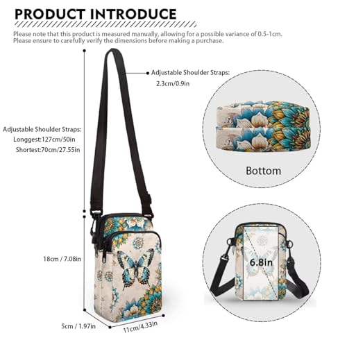 Image of Lightweight Small Crossbody Bags Cell Phone Purses Travel Pouch Shoulder Bag for Women