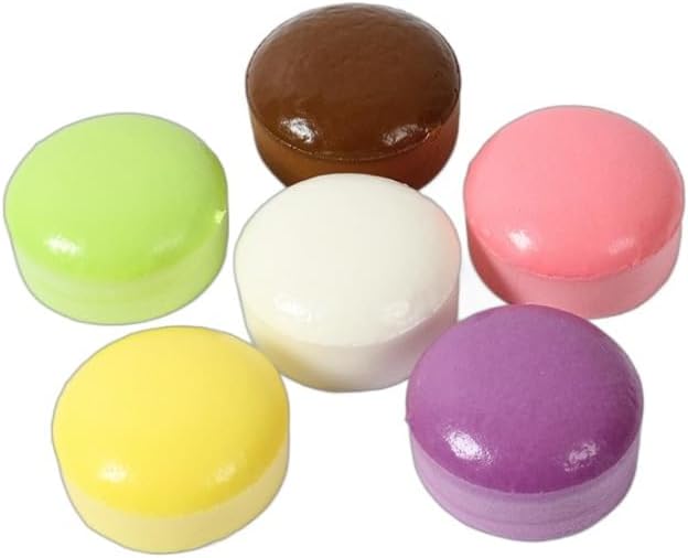 6Pcs Bread Slow Rising Squishy, Mini Stress Relief Ball, Cute Stress Relief Squeeze Toy for Anxiety and Relaxation, Soft Mini Sensory Anti Stress Toys (6 Colors, 2.36 inch)