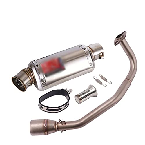 Pot d échappement Moto pour HON&DA PCX 125 PCX 150 PCX125 PCX150 2010-2020 Motocyclette Échappement Tube de Liaison Avant modifié 51MM Silencieux Silencieux echappement Moto (Color : 2019-2020)