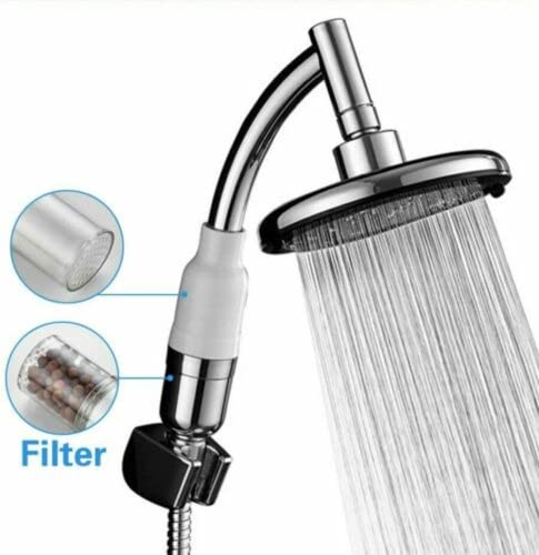 Pommeau de douche 6 pouces filtrant pour éliminer le calcaire et économiser l'eau
