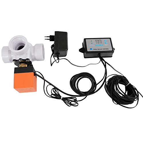 Miganeo Digital Solar Differenzregler von 18°C bis 40°C mit 3- Wege- Ventil 230V für Pool
