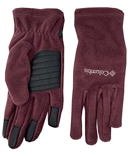 Columbia Women Agent Heat III Omni-Heat Thermal Reflective Fleece Gloves (S, Maroon)