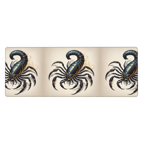 Giant Scorpion Prints Extra Large Mouse Pad 12x31.5in for Office, Gaming, and Learning - Durable, Comfortable, and Environmentally Friendly