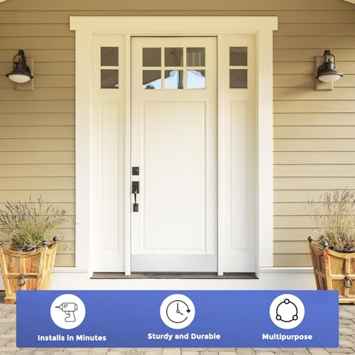 GLOKUUCA 1 Pcs Door Kick Plates - 10 x 30 Inches Door Push Plate (Silver) by GLOKUUCA - Used condition - Image 3