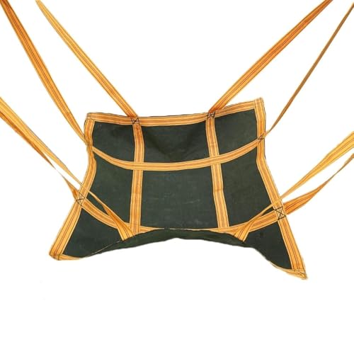 Reusable Cargo Lifting Pad Net - Heavy Duty Nylon Lifting Net with Reinforced Handles for Industrial Dock Handling(120x120cm)