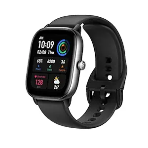 Amazfit GTS 4 Mini Smart Watch, Alexa Built-in Fitness Tracker with 24H Heart Rate Blood Oxygen Monitor, 5 Satellite Positioning, 120+ Sports Modes, 5 ATM Waterproof (Midnight Black)