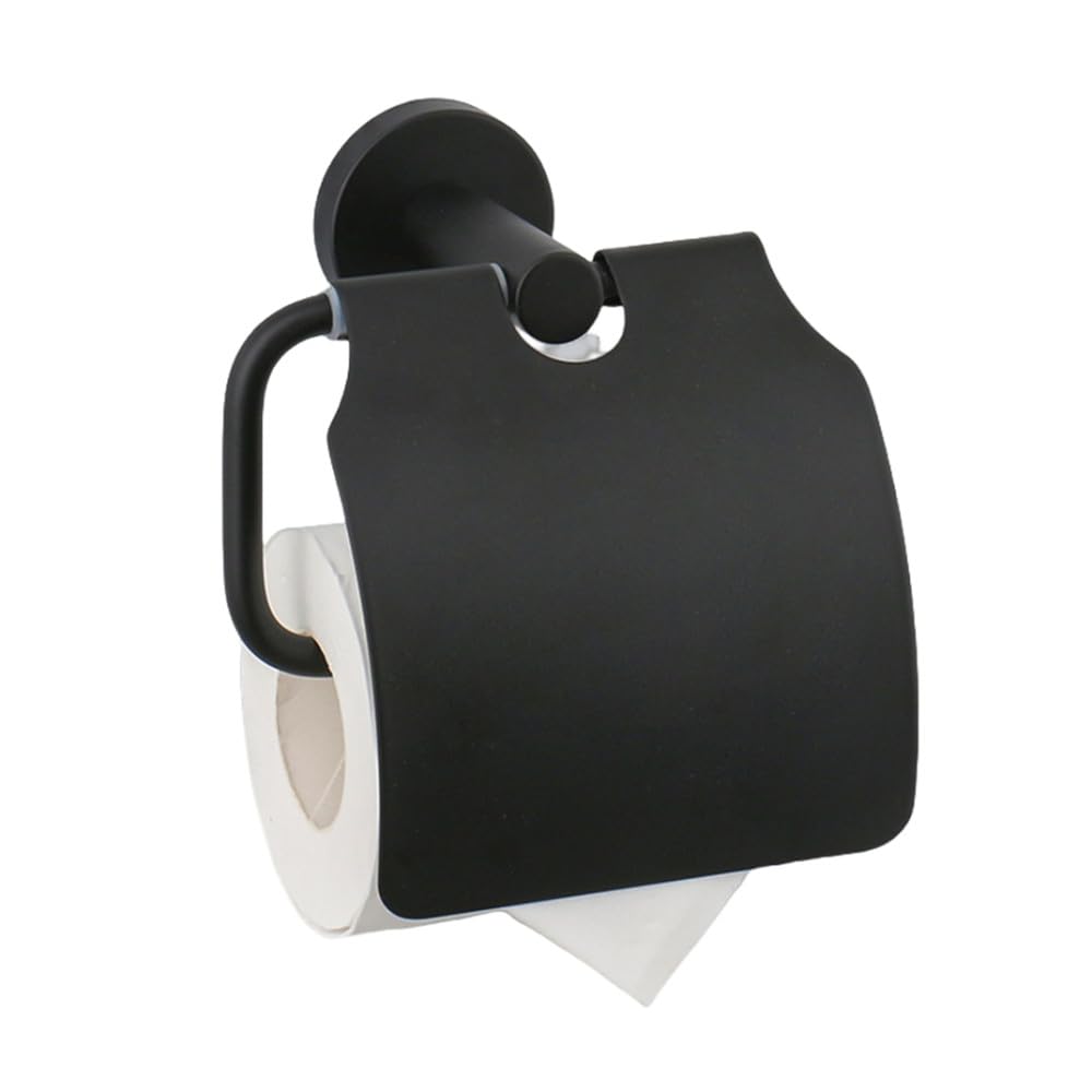Porte-papier hygiénique avec couvercle et patères pour une salle de bain familiale ordonnée